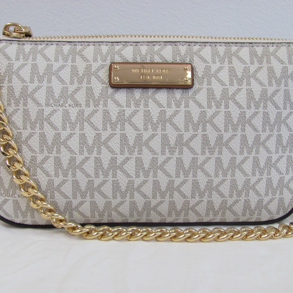 Michael Kors Chain Pouchette Signature MK Logo
